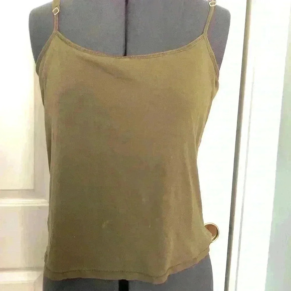 Vtg high sierra olive green tank top cami Medium - Picture 2 of 3